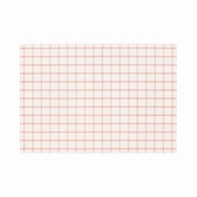 Windowpane Check Lunch Mat Pinkwaterproof oil-proof tablecloth