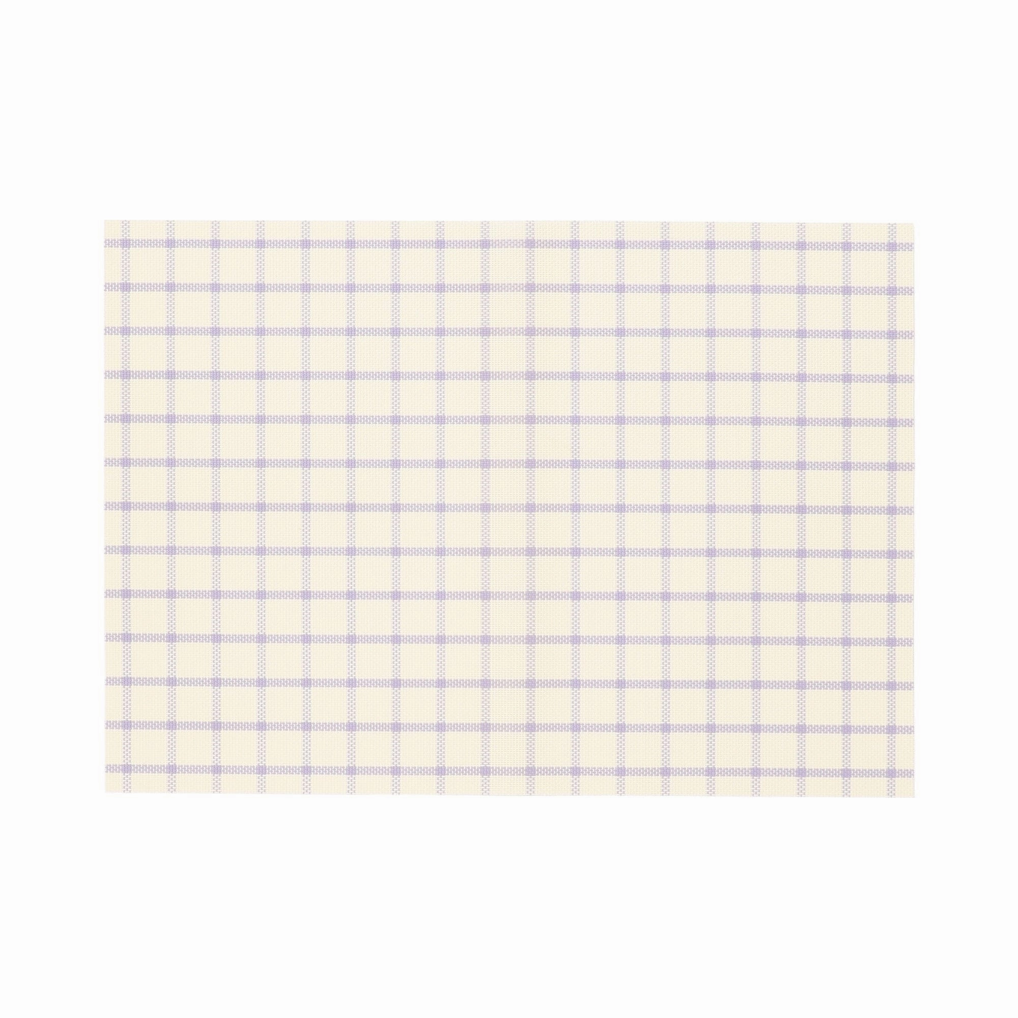 Windowpane Check Lunch Mat Purplewaterproof oil-proof tablecloth