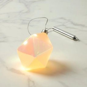 Winter Gems Led Lit Prism Ornamenthome decorative items