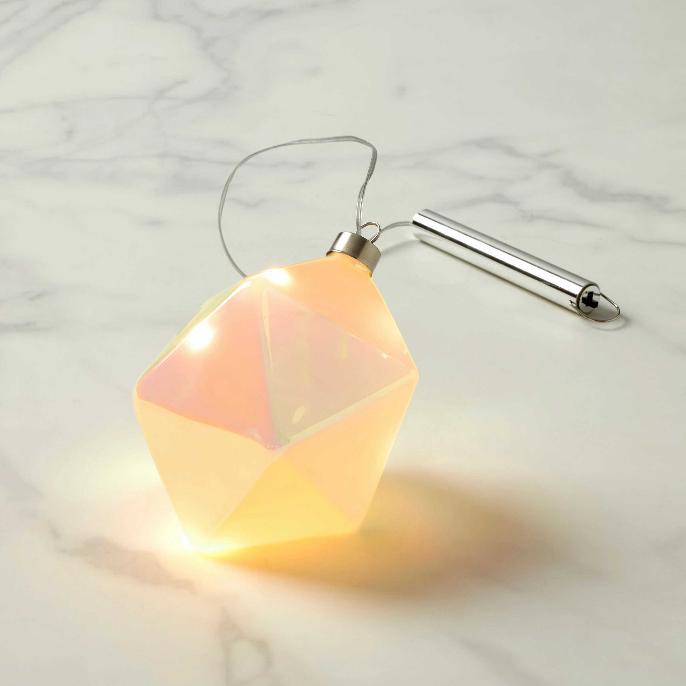 Winter Gems Led Lit Prism Ornamenthome decorative items