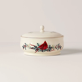 Winter Greetings Covered Dishafternoon tea dessert tray