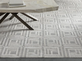 Wolcott Rug in Ivorymodern color block patchwork rug