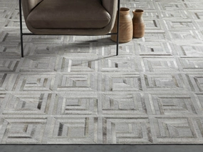 Wolcott Rugmodern color block patchwork rug