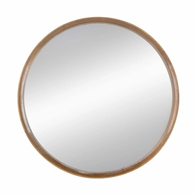 Wood Round Mirror - 2.6'nordic style desktop ornaments