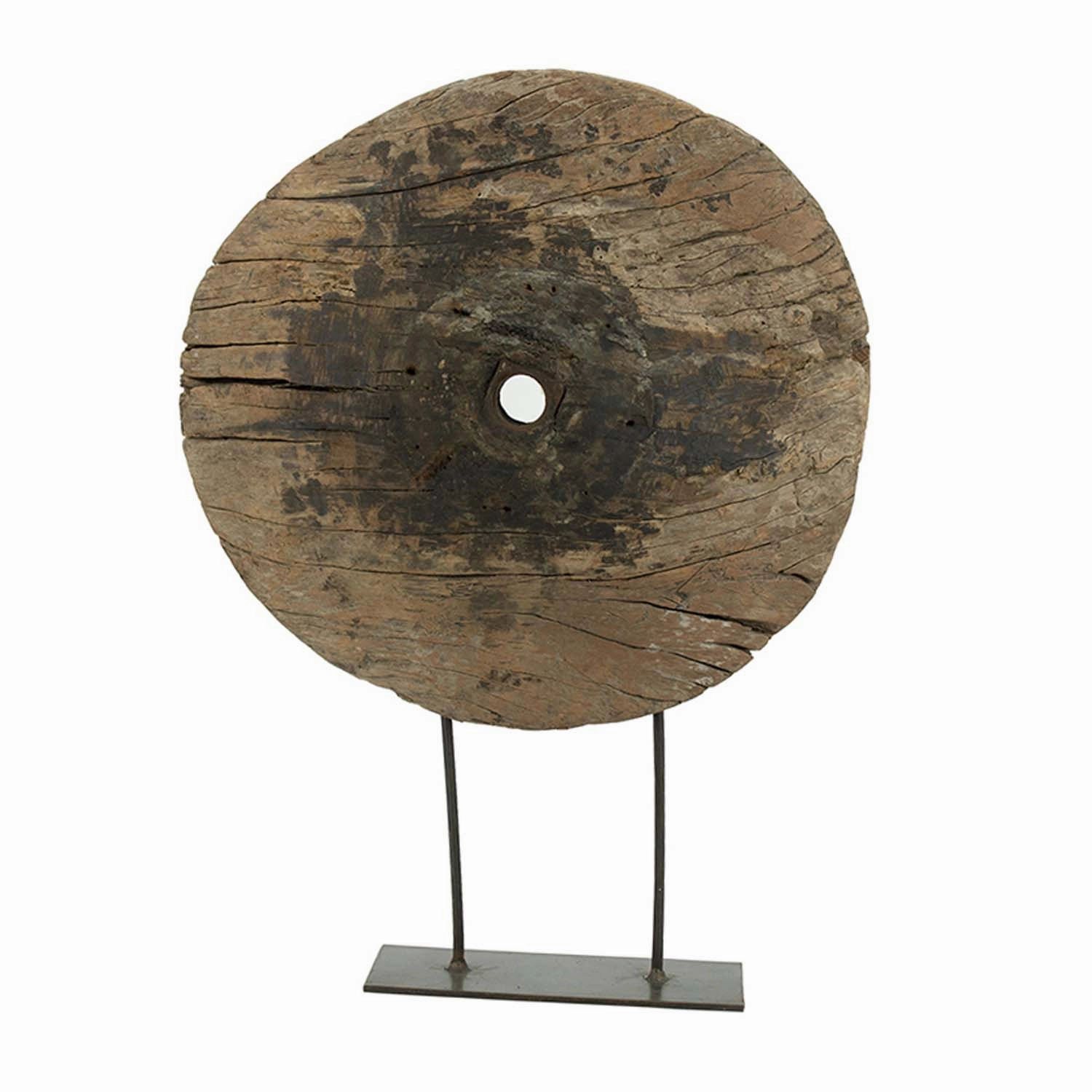 Wooden Wheel Sculpturenordic style desktop ornaments