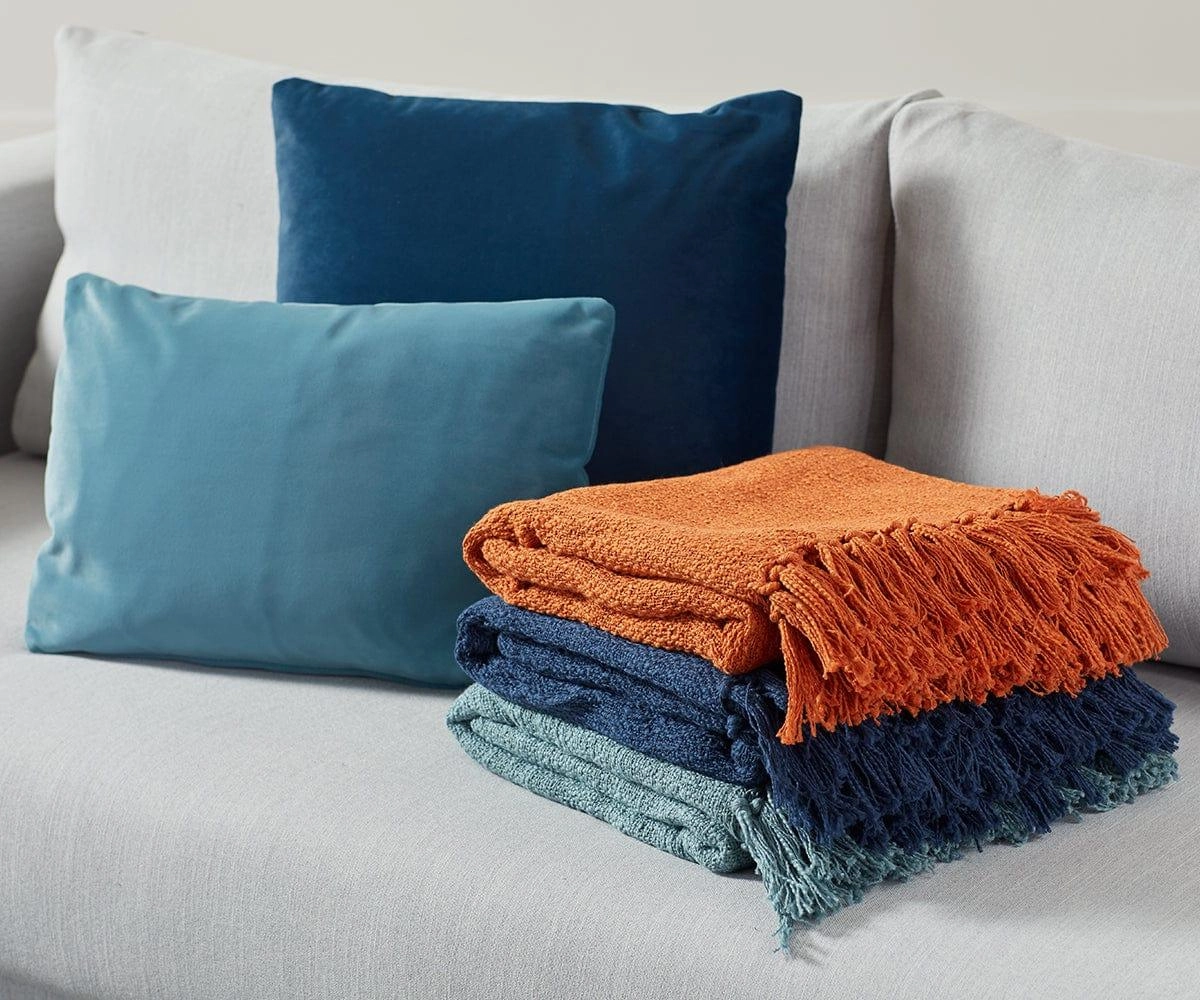 Woven Fringe Throwbedding sets ,throw blankets 
