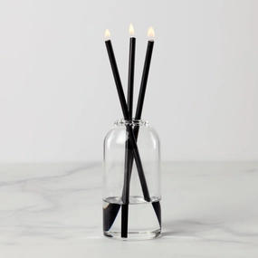 Wylie Signature Everlasting Candle - Clear/Blacksummer decor ,outdoor summer decor 