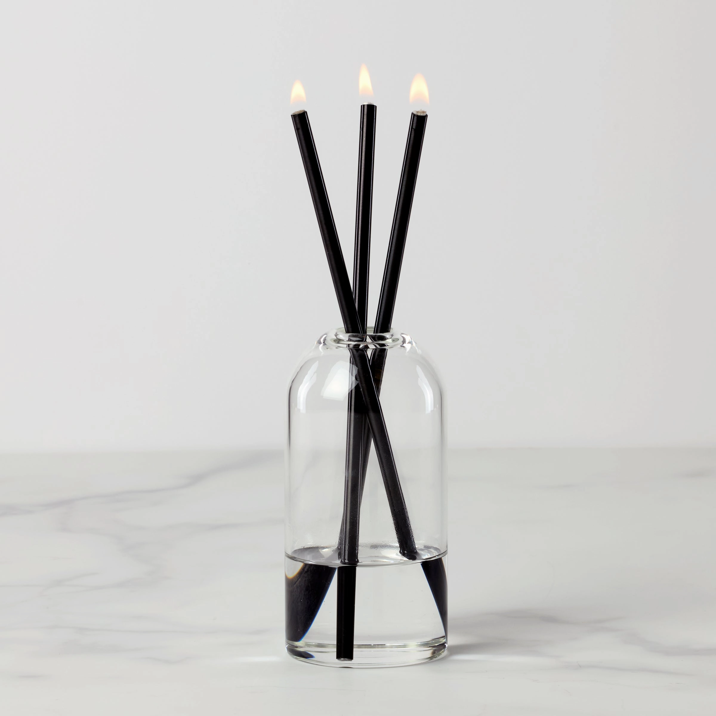 Wylie Signature Everlasting Candle - Clear/Blackvalentine's day decorations ,valentine's centerpiece 