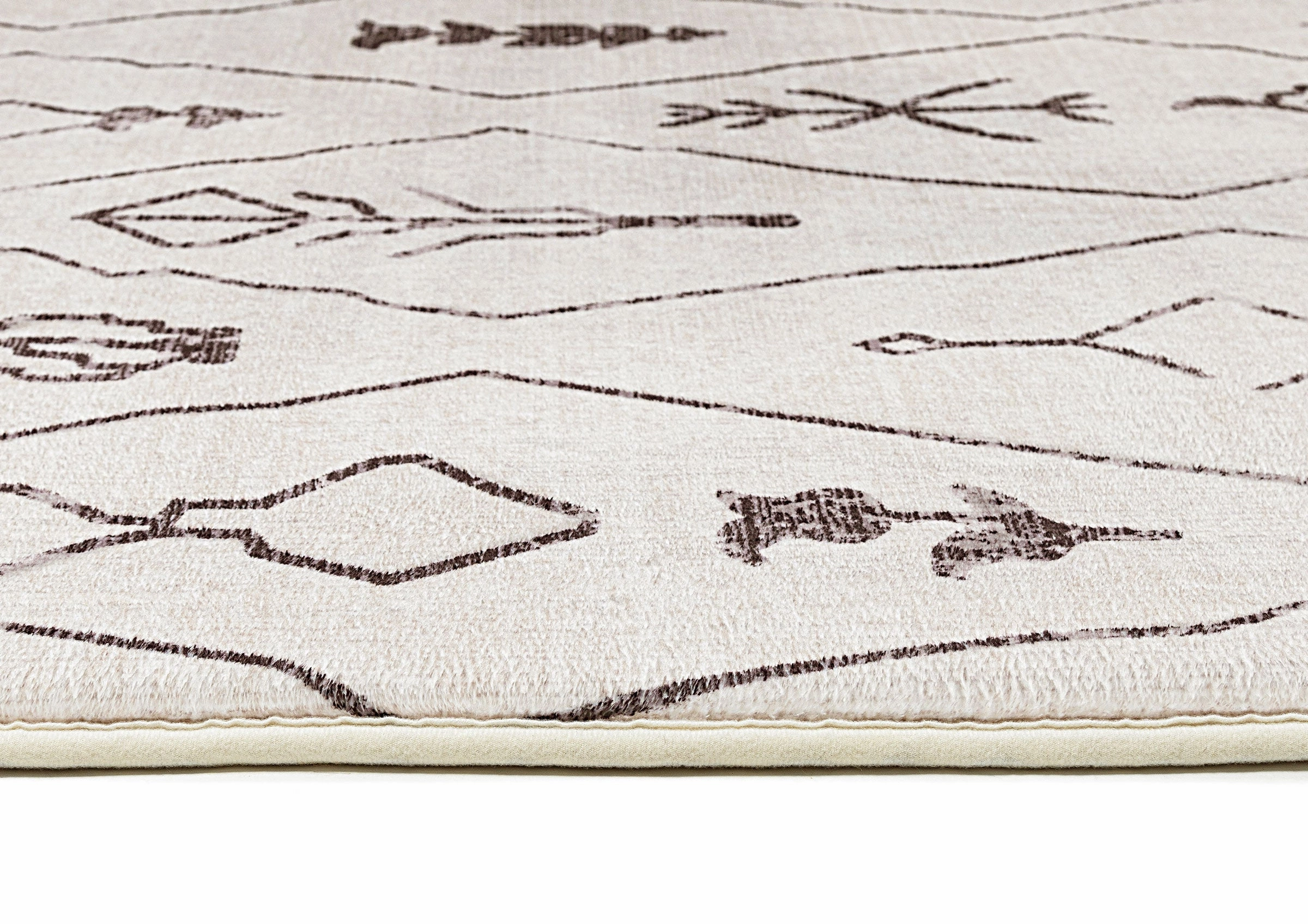 Yssa Brown Charcoal Plush Rollie Pollie Playmat