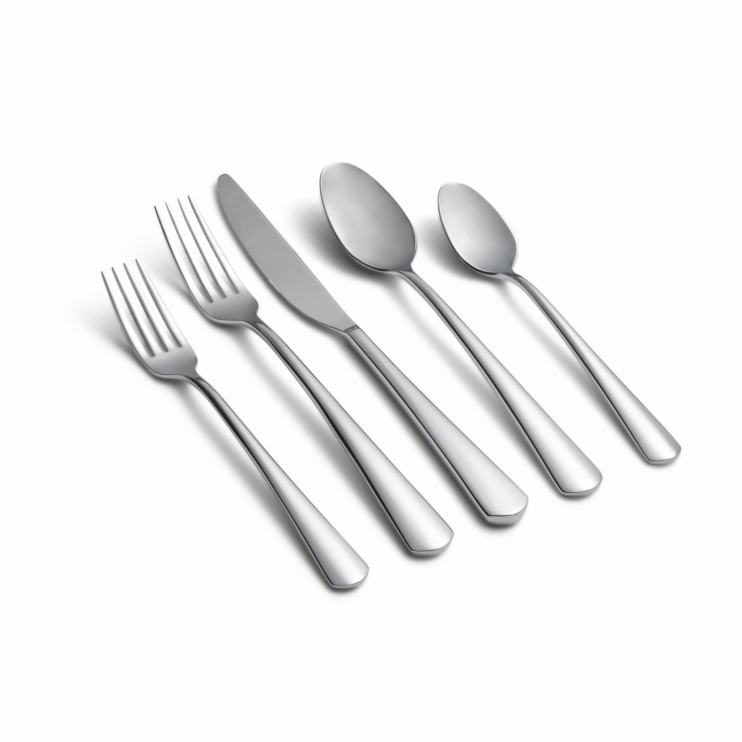 Zakiya Mirror 20 Piece Flatware Seteco-friendly bamboo fiber tableware set 