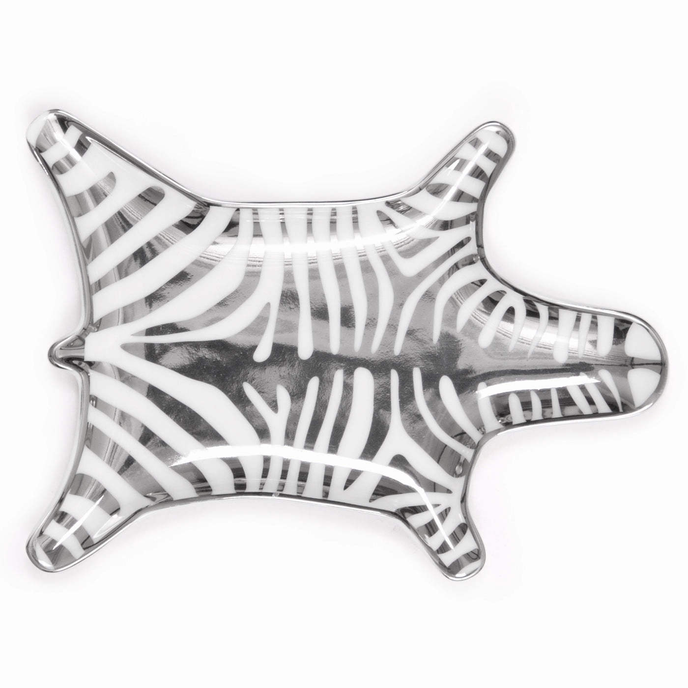 Zebra Stacking Dish - Silverhandmade ceramic dinnerware set