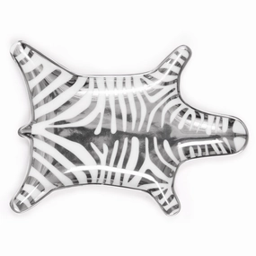 Zebra Stacking Dish - Silverhandmade ceramic dinnerware set